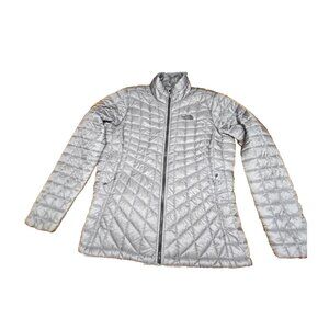 The North Face Women’s Silver Thermoball Jacket Lightweight Quilted Outerwear L